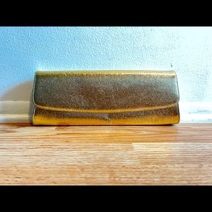 Gold long clutch